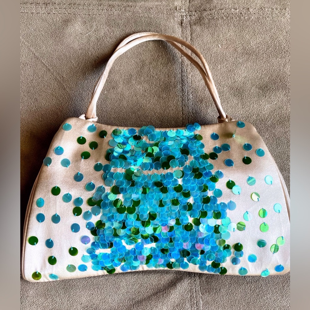 NWOT BCBGMaxAzria Sequin Embellished Evening Handbag